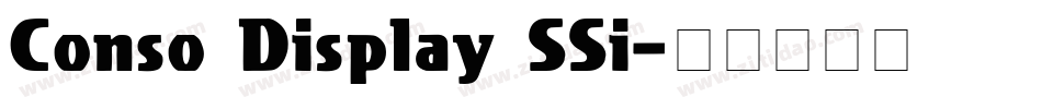Conso Display SSi字体转换